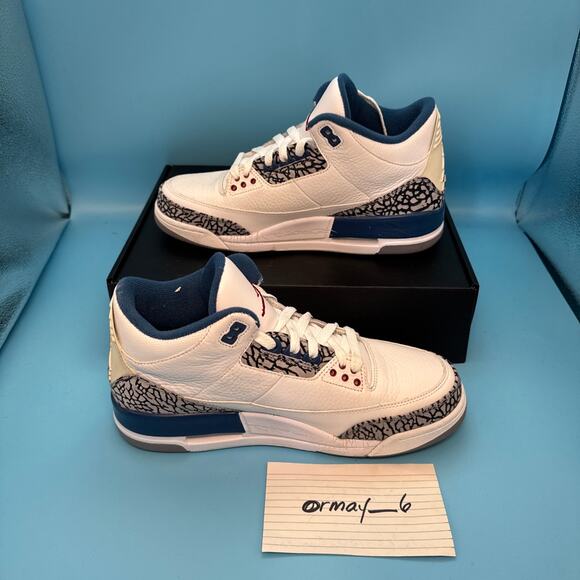 Air Jordan Retro 3 "True Blue" 2009 m8.5 w10 - Picture 2 of 16